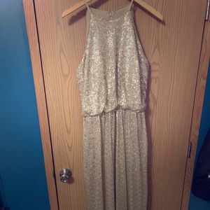 Gold/champagne bridesmaid dress